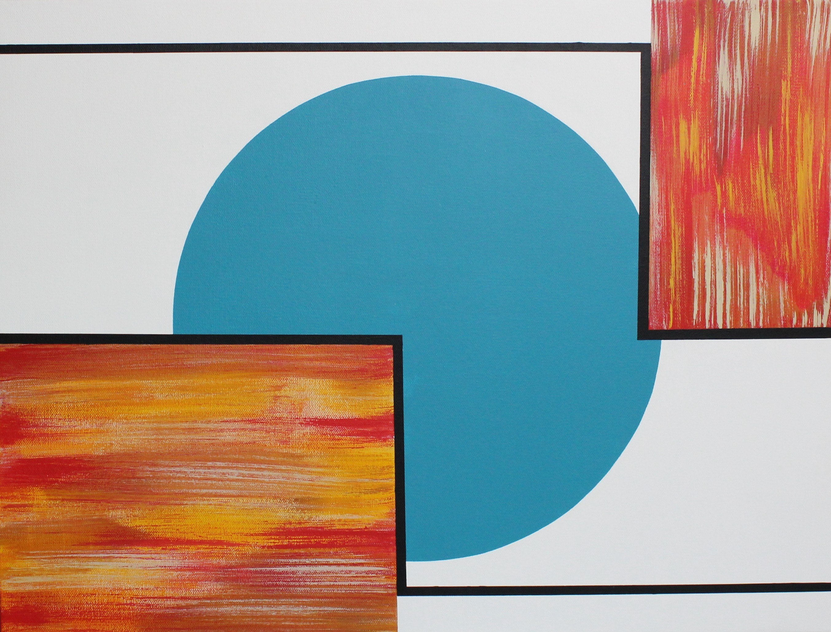 Abstract painting Duality