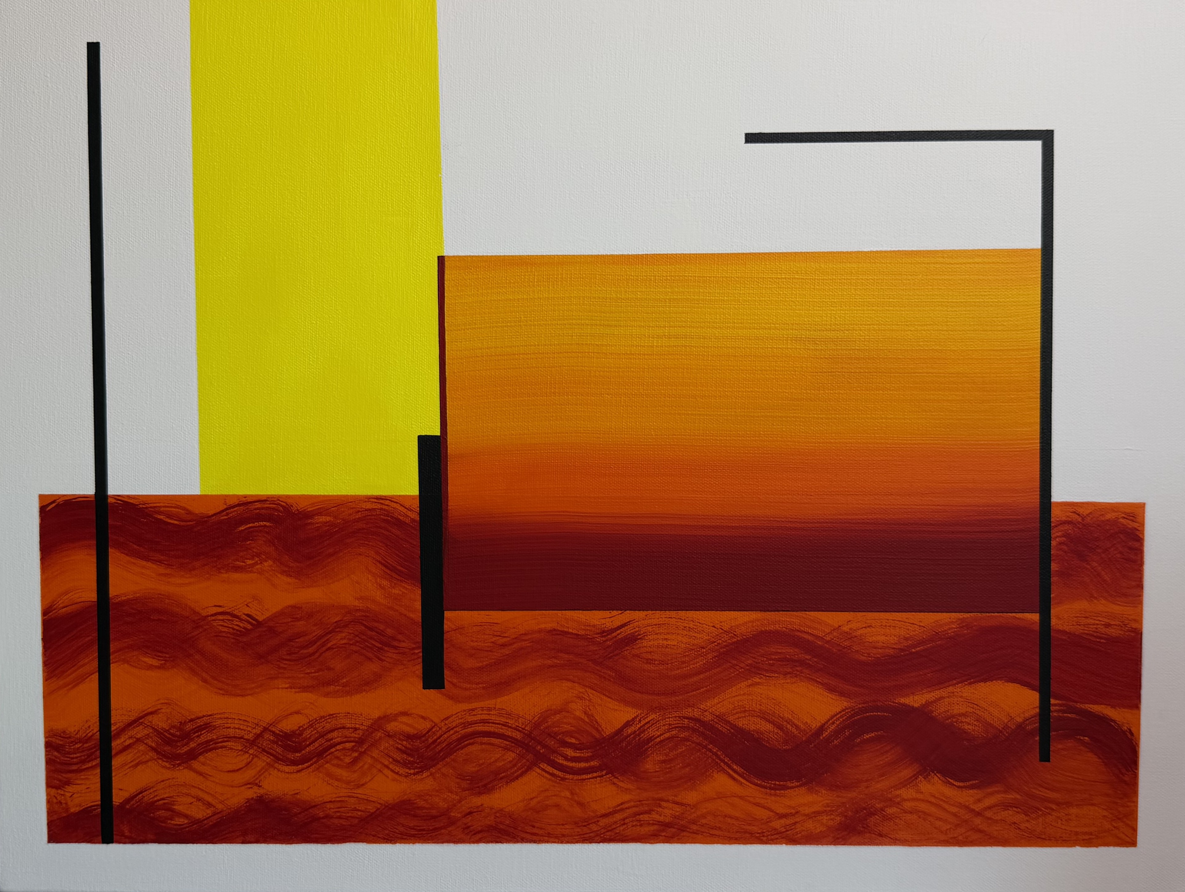 Abstract painting Structured Chaos