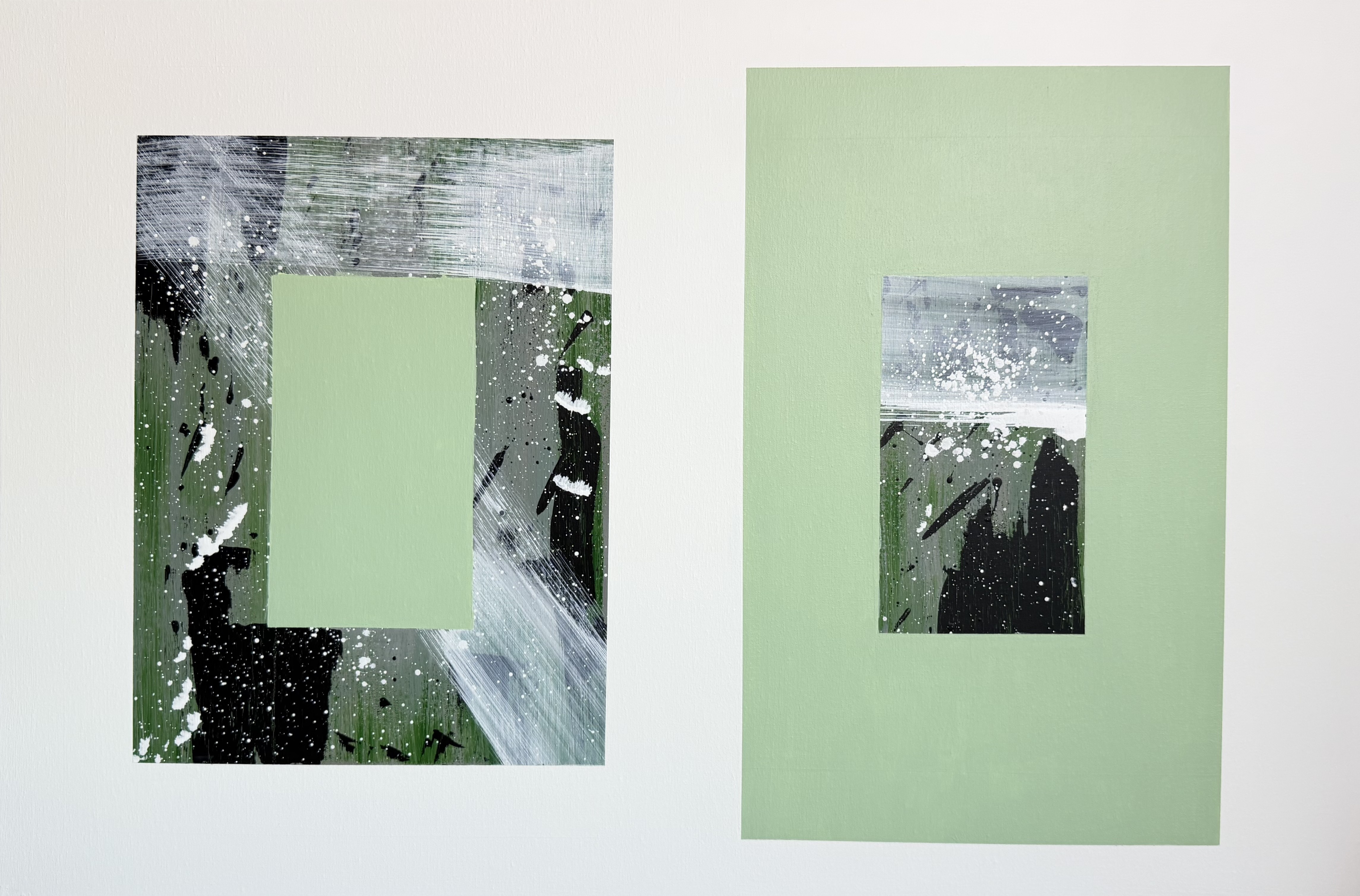 Abstract painting The balance of Opposites